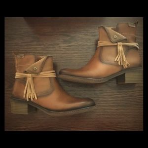 PIKOLINOS leather ankle bootie boots sz 37 US 7